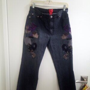 "V Cristina" Floral Jeans